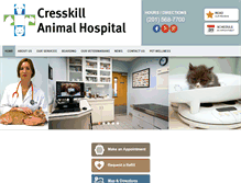 Tablet Screenshot of cresskillanimalhosp.com